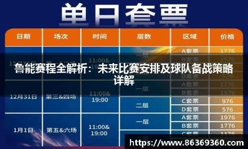 鲁能赛程全解析：未来比赛安排及球队备战策略详解